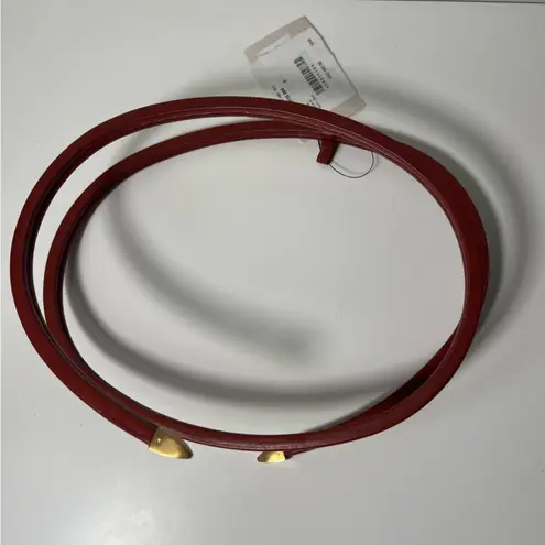 Bottega Veneta Snake Wrap Around Rust Leather Belt