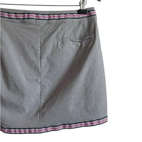 Lady Hagen  Women Skort Built In Shorts Size 14 Gray Side Zip Golf Tennis Sport