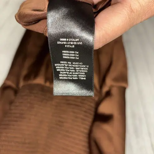 Womens Size M Sunday Best Spencer Satin Dress Brown EUC Size M