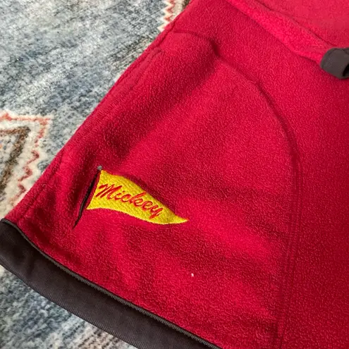 Disney Vintage Mickey And Co Mickey Mouse Embroidery‎ Quarterzip Pullover Size Large