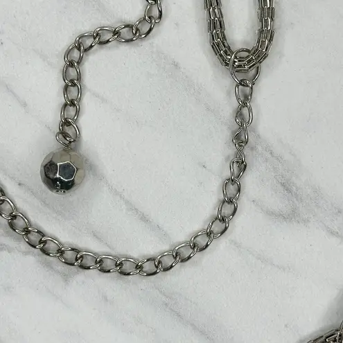 Silver Mesh Chain Link Belt Adjustable Y2K Plus Size One Size ✨