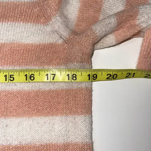 LC Lauren Conrad Peach & White Striped Open Back Lightweight Sweater - Image 8