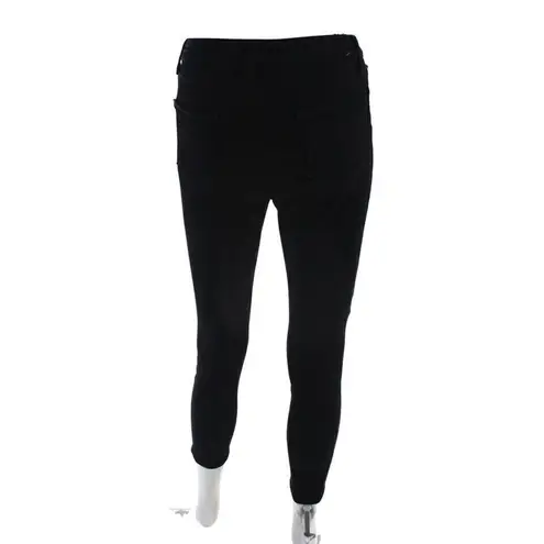 L'Agence Womens Zipper Fly Margot High Rise Skinny Jeans Black Size 26 NEW