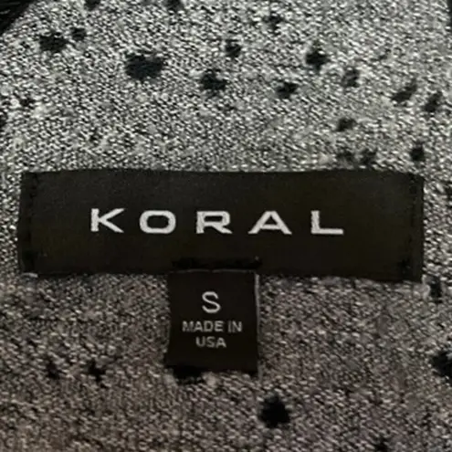 Koral Gray Sleeveless Eyelet Distressed Crossback Cami Camisole Tank Top Size S