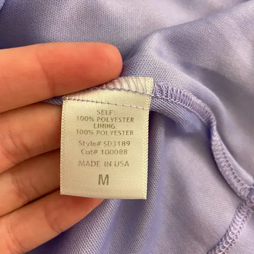 NWOT Fore women’s purple orange floral lined zip mini ruffle hem skirt summer M Size M