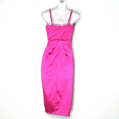 Love j Ruched Hot Pink Dress Size S