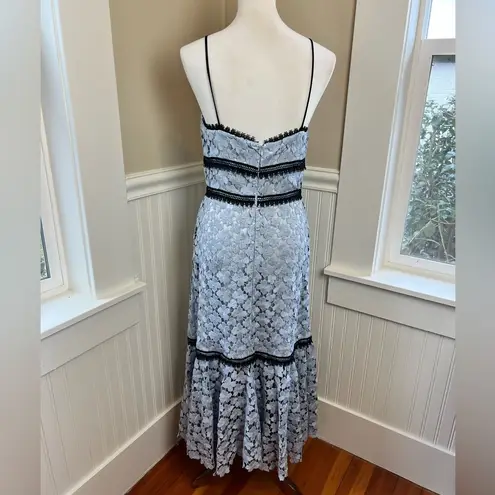 Jill Stuart Jill Blue Lace Elle Dress Size 6 Vintage Inspired Romantic