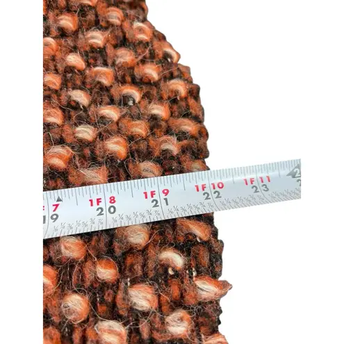 Blugayà Made in Italy Wool Blend Bouclé Textured Blazer Black Orange Women’s 10