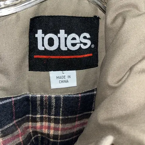 Vintage Totes Tan Puffer Jacket with Insulated Design Unisex Ski Jacket Size L