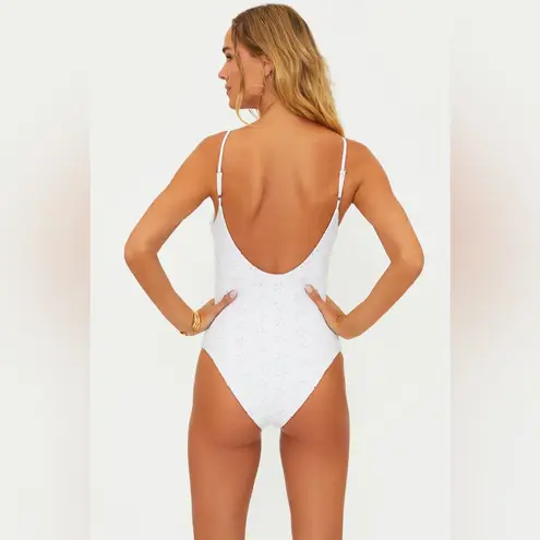 Beach Riot Reese One Piece White Magnolia Eyelet, Size Small, $168