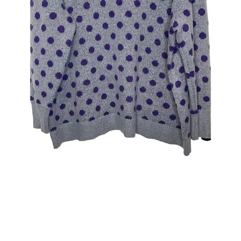 Lane Bryant  Women's Sweater Plus Size Pullover Polka dots Gray Purple Size 22/24