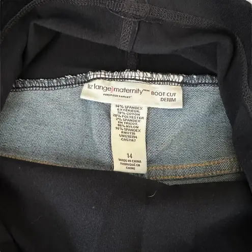 Liz Lange Maternity Bootcut Medium Wash Jeans