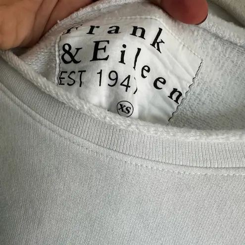 Frank & Eileen Capelet Anna Long Sleeve Triple Fleece Sweatshirt White Size XS