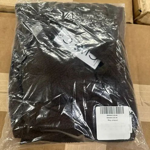 New Gigi C Rory Jumpsuit Chocolate Snakeskin M Brown Size M