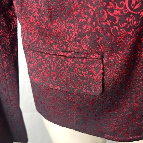 Apt. 9  Fancy Red Damask Dress Blazer Womens Size 12