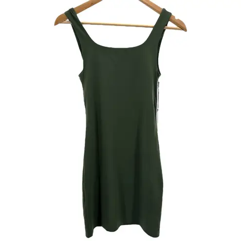 Babaton Contour Square Neck Mini Dress Green Small NWT Bodycon Sleeveless