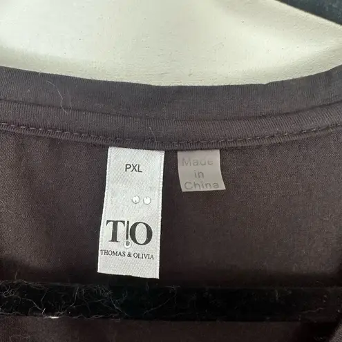 Thomas & Olivia Women’s Petite Extra Large Black Cat Halloween Blouse Size undefined