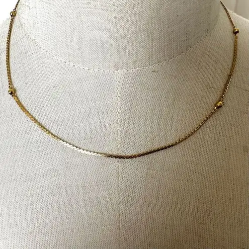 Monet  vintage gold tone chain with ball detail