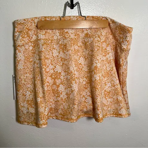 Laura Ashley Athletic Skort Yellow Floral XL