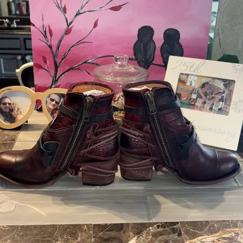 FREEBIRD by Steven Crue NWT wine multi booties- not included in promotions