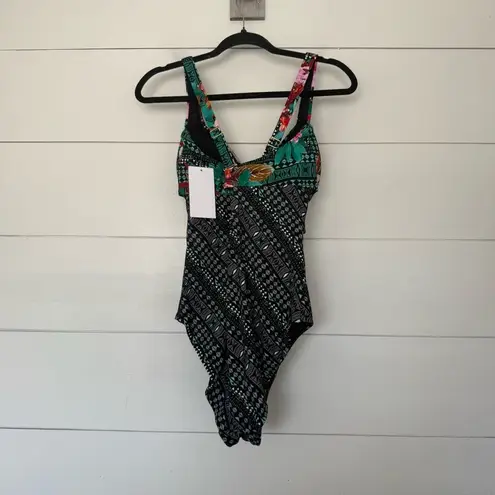 Swimsuits for All Women’s 16 Floral Cutout One Piece Swim New