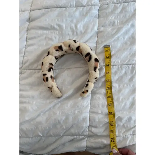 Diva Beauty Leopard Print Spa Headband Handmade Self Care Brown