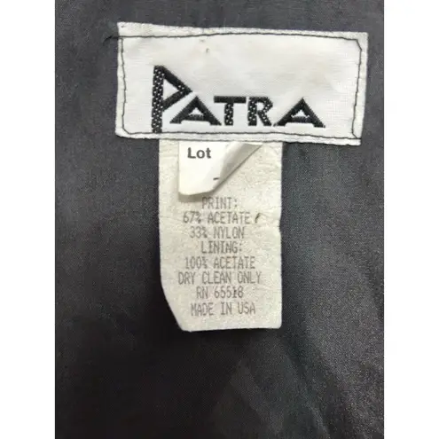 Patra Velvet Lurex Floral Jimi Hendrix Style Jacket Size 8/medium Made in USA Blue