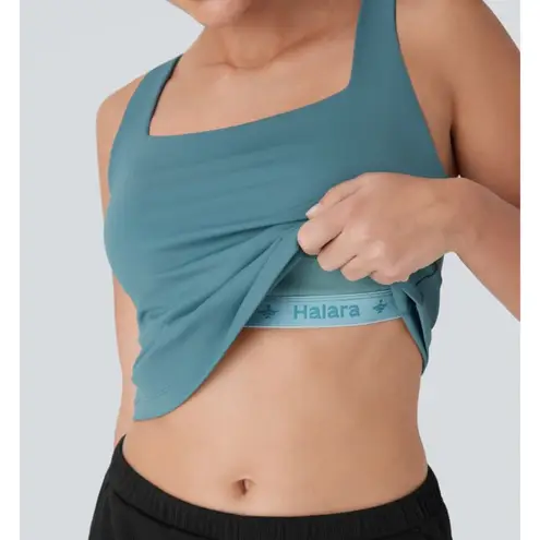Halara NWT softlyzero square neck lift up cool touch yoga tank size S. UPF50