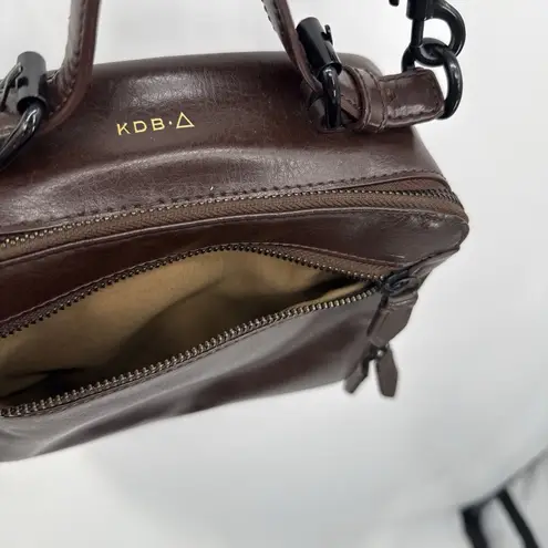 Kelsi Dagger Brooklyn Dark Brown Leather Crossbody Bag Designer Camera Style