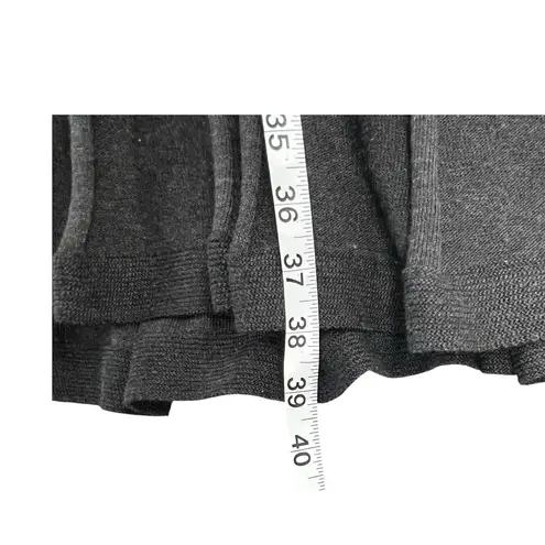 Dana Buchman Sweater Dress With Scarf XL Gray Ribbed Fit Flare Timeless Career