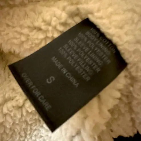 Hooded Faux Shearling Jacket Green