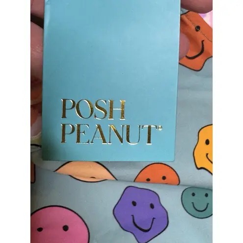Posh Peanut Mina Reversible Swimsuit Mom Size Small Smiley Face Animal Print