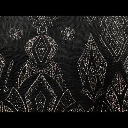 Jump Apparel Y2K black glitter bodycon dress size Small