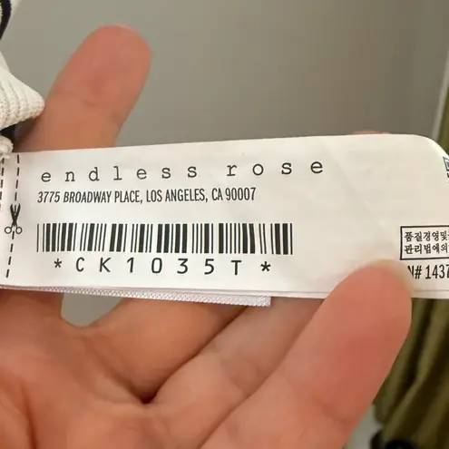 Endless Rose Striped Sleeveless Pleated Knit Top Shoulder Pads Size XS