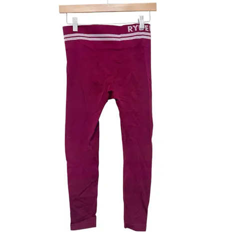 Ryderwear Maroon Seamless Leggings Sz S
