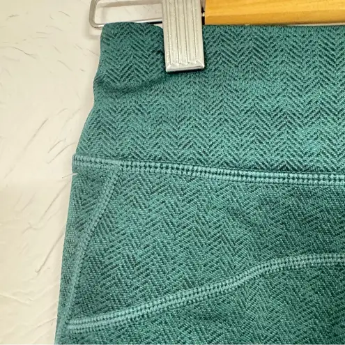 Title Nine Forest Green High Rise Leggings Women XS Yoga Pants Athletic Gorpcore