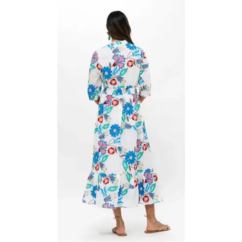 Tuckernuck Oliphant Embroidered Floral Monet Midi Dress