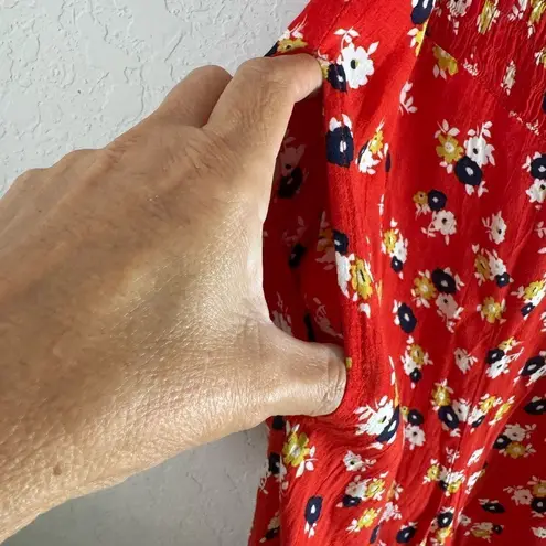 Faithfull the Brand Della Smocked Floral Jumpsuit Size 4