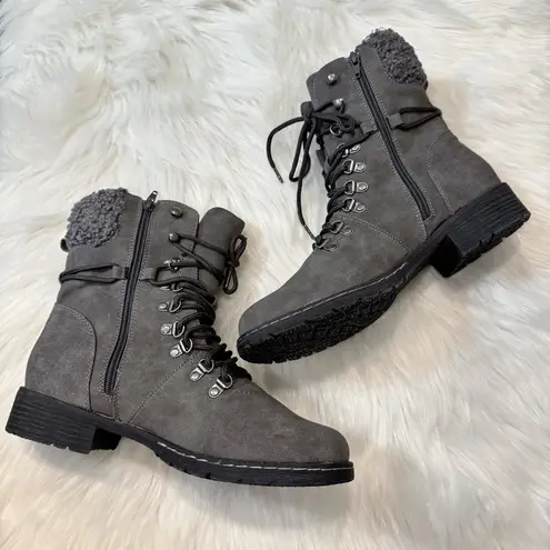 Very G Women’s Charlie Lace-Up Boots in Grey Size 11