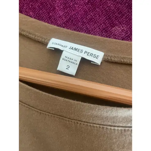 James Perse Long Sleeve Ruched Jersey Knit Midi Dress Size Medium M 2 MINIMALIST - Image 3