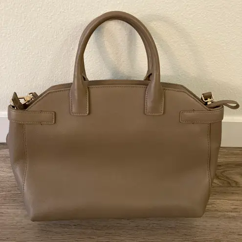 Furla Alice Top Handle Bag Taupe Pristine Condition
