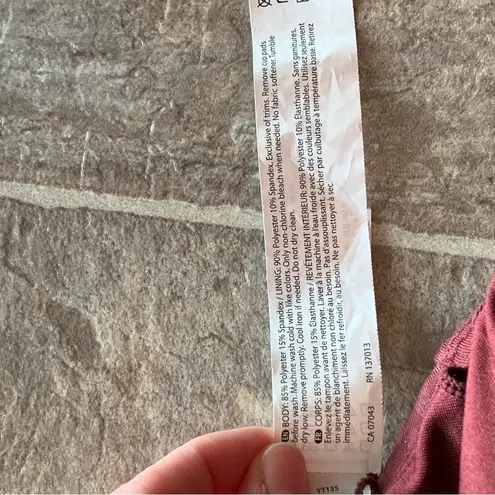 NEW Marika Padded Sports Bra Strappy, Adjustable, NWT Maroon Leopard Print