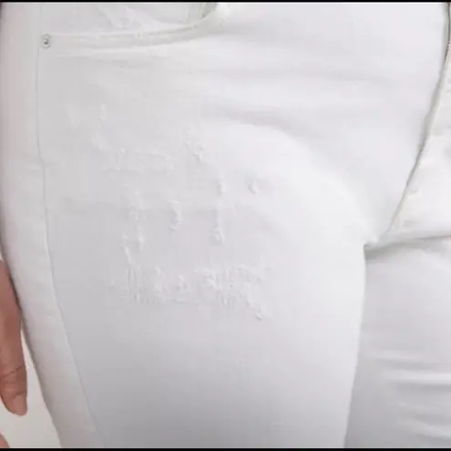 Pilcro and the Letterpress Anthropologie The Borrowed Boyfriend Jeans White 24P