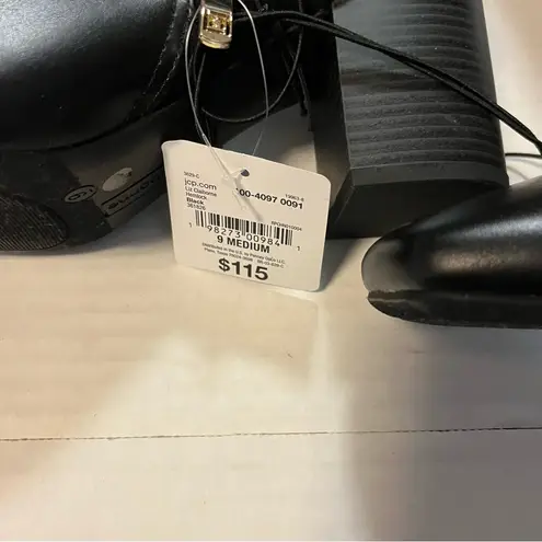 Liz Claiborne  Boots Black Hemlock Block Heel Riding Boots Sz 9 NEW IN BOX