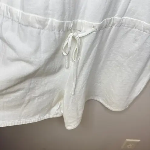 James Perse NEW NWT Cream Knit Sleeveless Shorts Romper Medium SZ 2 Tie Waist