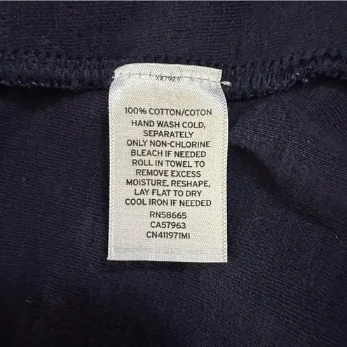 Caslon Navy Blue Drape Collar Knit Blazer