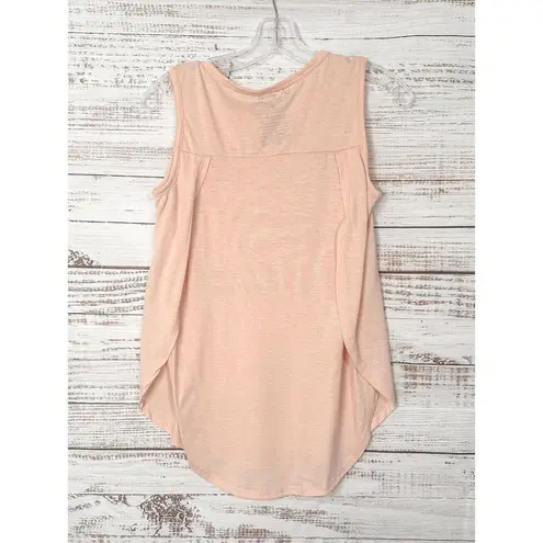 Planet Hollywood Women's Sleeveless No Photo Please Graphic Tank Top Peach Small
