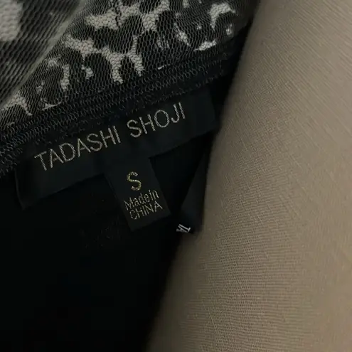 Tadashi Shoji Pintuck Boat Neck Gown