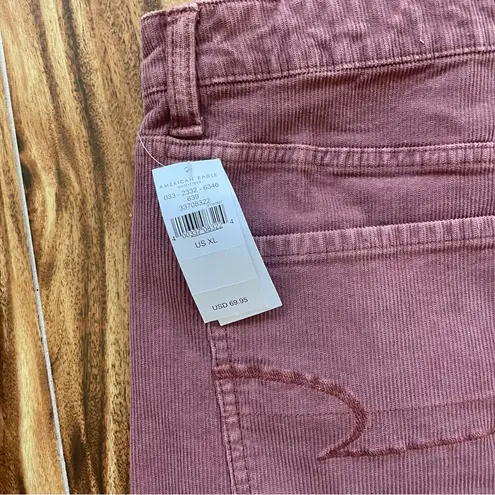 American Eagle NWT Mauve Pink Corduroy Mauve Skirt-All Overalls Dress Size XL