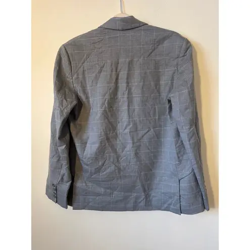 rtr Marissa Webb Sz Medium M Gray Plaid Madison Boyfriend Blazer Jacket career